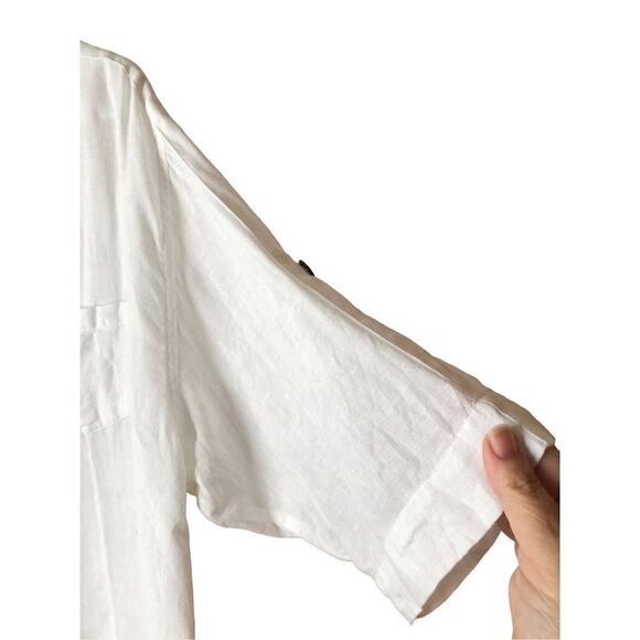 Chico’s Linen Shacket Size 3 - Picture 2 of 14